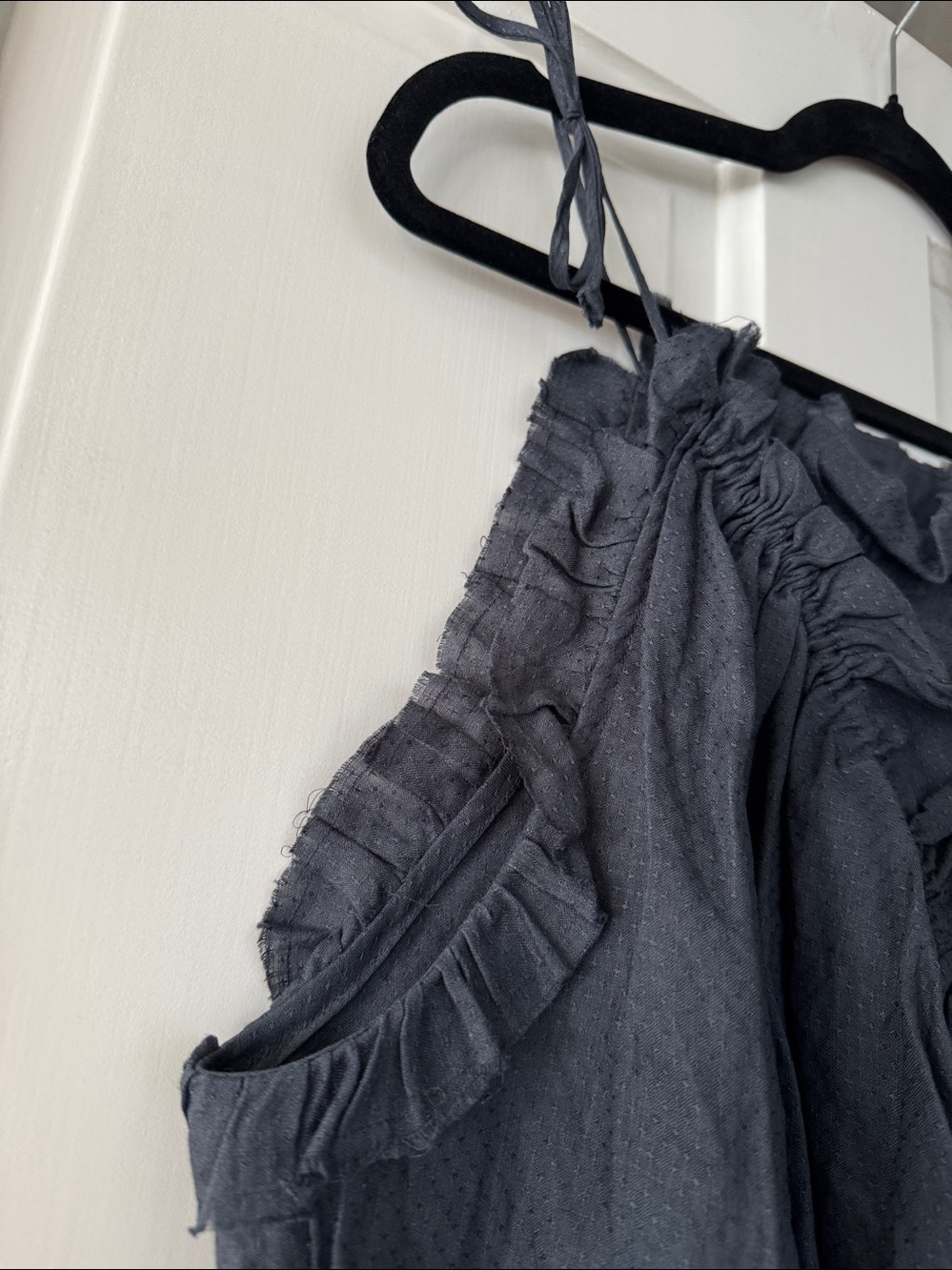 Isabel Marant Ruffle Tie-Shoulder Women’s Top - Picture 5 of 16